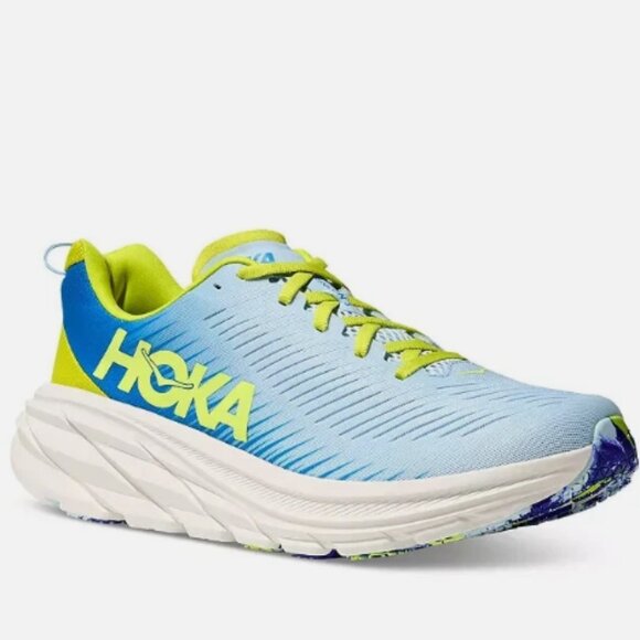 NEW!HOKA ONE ONE Men's Rincon 3 Running Shoes Ice Water/Diva Blue Size 9D